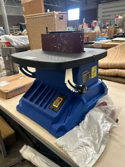 Oscillerende spindel-en bandschuurmachine 500W Borg Machines – kavel bij Onlineveilingmeester, Hoogeveen