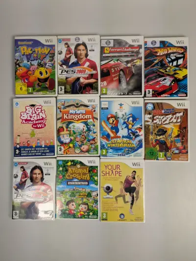 Set van 21 Wii-spellen in diverse genres – kavel bij De Kringwinkel, Sint-Niklaas