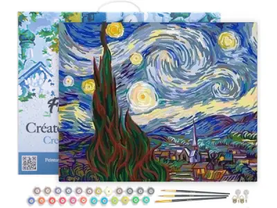 Figured'Art Schilderen op Nummer - Van Gogh Sterrennacht – kavel bij XL Auctions