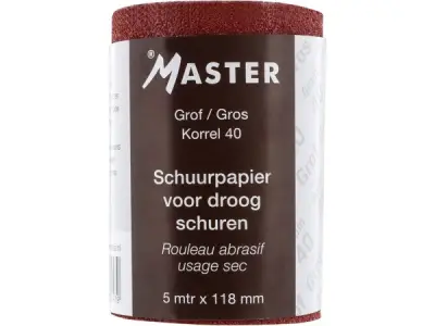 5x Master Schuurpapier Op Rol Korrel 40 – kavel bij XL Auctions