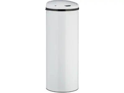 Prullenbak - met sensor - 50 l - wit – kavel bij XL Auctions