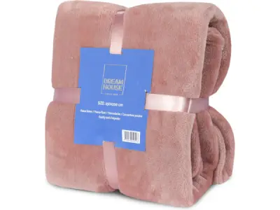 Fleece deken roze 150x200cm – kavel bij XL Auctions