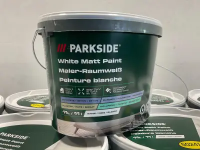 20x Matte muur-en plafondverf - 11 ltr - wit – kavel bij XL Auctions