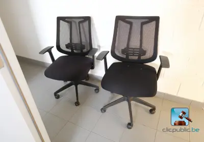 Set van bureaustoelen – kavel bij Clicpublic, Les Bons Villers