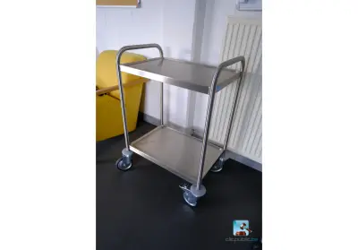 Roestvrij stalen dressoir – kavel bij Clicpublic