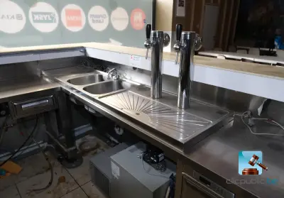 Bierkoeler met spoelbak – kavel bij Clicpublic