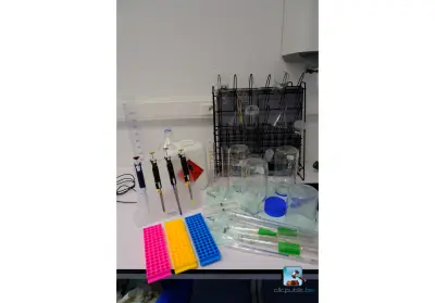 Set met verbruiksartikelen en laboratoriumbenodigdheden – kavel bij Clicpublic