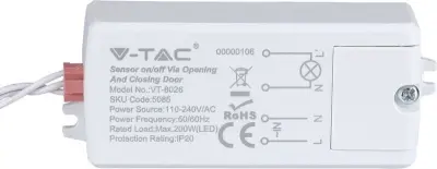 Ca. 16x Deursensor Schakelaar, V-tac, 2147483647, wit – kavel bij Onlineveilingmeester