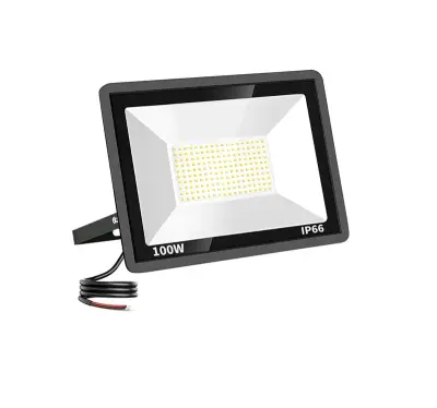 2x LED Breedstraler 100W - 12000LM - IP66, T-song, 2147483647, zwart – kavel bij Onlineveilingmeester