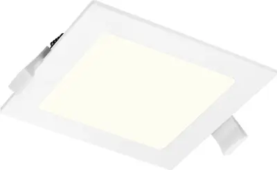 2x UA LED Inbouwspot Vierkant - 6W - 4000K, Aigostar, 2147483647, wit – kavel bij Onlineveilingmeester