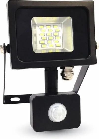9x 10W LED wandlamp met Sensor - Natural White, V-tac, 2147483647, wit – kavel bij Onlineveilingmeester