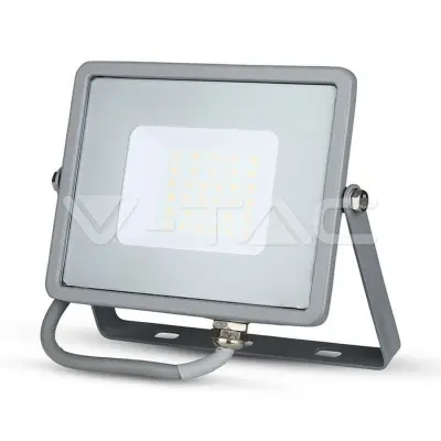 2x led breedstraler 30W - Samsung Chip - 2400LM - IP65 - Koud Wit 6400K, V-TAC, 2147483647, grijs – kavel bij Onlineveilingmeester