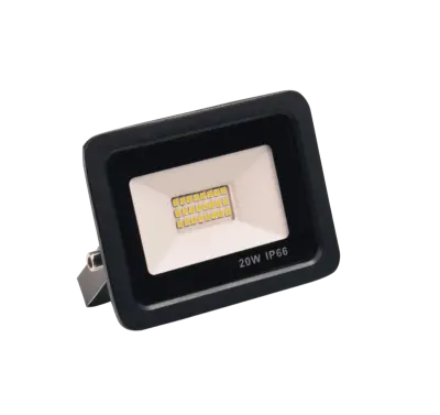 2x LED Breedstraler 20W - 1800LM - Buitenlamp IP66 - Warm Wit 3000K, Tsong, 2147483647, zwart – kavel bij Onlineveilingmeester