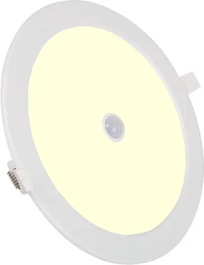 LED Inbouw Downlighter met Bewegingssensor - 24W - 1580LM - 3000K Warm Wit - Φ240mm, Aigostar, 2147483647, wit – kavel bij Onlineveilingmeester