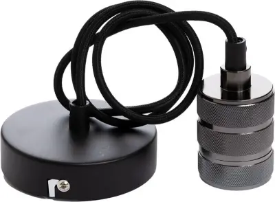 Ca. 22x Pendel Mat Zwart E27 - Metalen fitting - Inclusief Plafondkap, Specilights, 2147483647, grijs – kavel bij Onlineveilingmeester