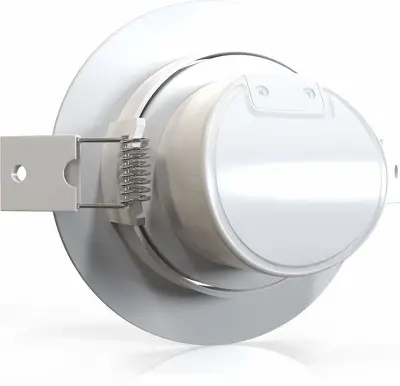2x LED Inbouw Ronde Downlight met Verstelbare Hoek - 5W - 3-in-1 CCT, Aigostar, 2147483647, wit – kavel bij Onlineveilingmeester