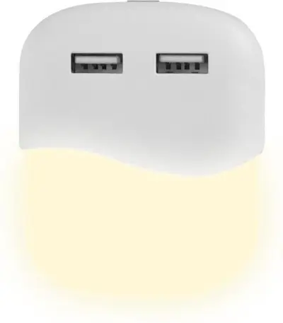 5x LED Nachtlampje met USB - Samsung Chip - Lichtsensor - 3000K, V-tac, 2147483647, wit – kavel bij Onlineveilingmeester