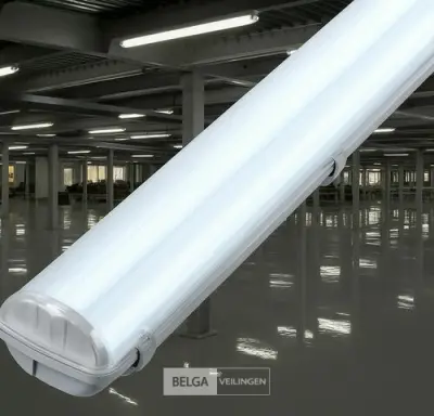 8 x Dubbele TL Armatuur 120cm – IP65 Waterdicht – MASTER – kavel bij Belga Veilingen