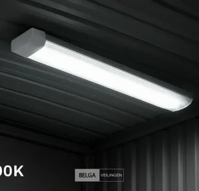 10 x LED-Batten met Lens – 120W – 120cm – 6500K Koud Wit – TETRA-LENS – kavel bij Belga Veilingen