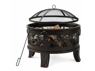 Ronde vuurschaal Ø 66 cm - antieklook – kavel bij XL Auctions