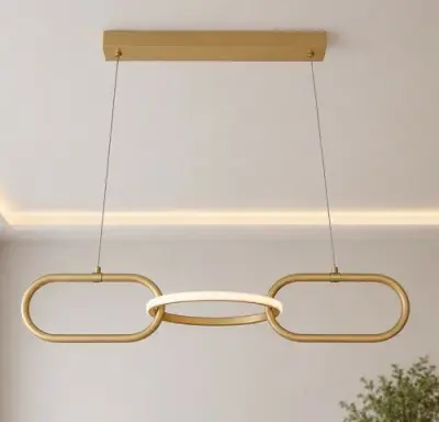 LED Design Hanglamp 20W – 4000K Neutraal Wit - Rose Gold – IP20 – EMPIRE-20 – kavel bij Belga Veilingen