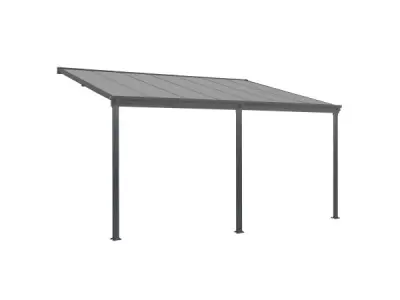 Terrasdak / Overkapping - Borneo - 4 x 3 m - Grijs – kavel bij XL Auctions