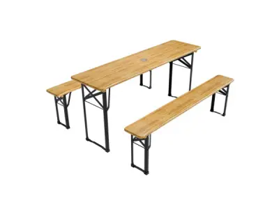 Biertafel / bierbank biertafelset - 3-delig - 170cm – kavel bij XL Auctions