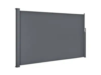 Uittrekbaar windscherm Dubai - 300 x 160 cm - Donkergrijs – kavel bij XL Auctions