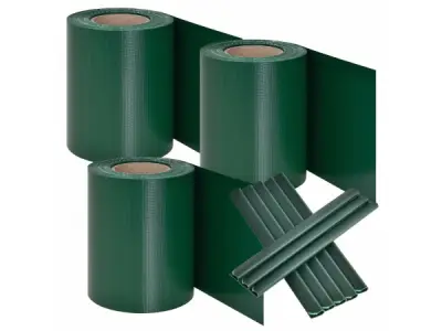 PVC Privacystrips - 3 stuks - 35 meter - Groen – kavel bij XL Auctions