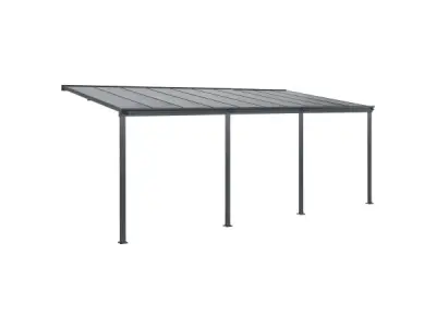 Terrasdak / Overkapping - Borneo - 6 x 3 m - Grijs – kavel bij XL Auctions