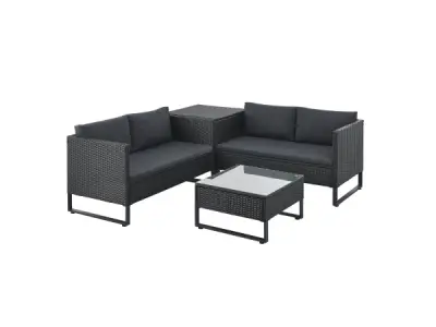 Loungeset / Tuinset Santorini - Polyrotan - Modulair – kavel bij XL Auctions