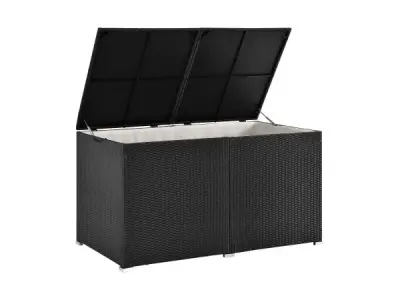 Polyrotan Opbergbox Ikaria - 950 L - Zwart – kavel bij XL Auctions