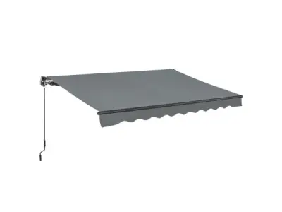 Zonnescherm / Luifel - 400 x 300 cm - Grijs – kavel bij XL Auctions
