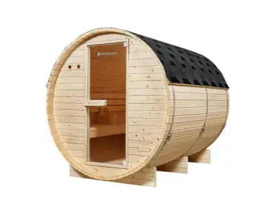 Barrelsauna Spitsbergen - Incl. saunakachel - Ø 190 cm - 3,6 – kavel bij XL Auctions