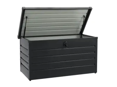 Metalen Opbergbox / Kussenbox Limani - 380 Liter - Antraciet – kavel bij XL Auctions