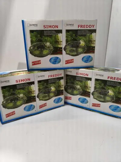 3x Decoratieve mistmakers met 12 kleuren Led 's Olympia Garden, Simon & Freddy – kavel bij Onlineveilingmeester, Zutphen