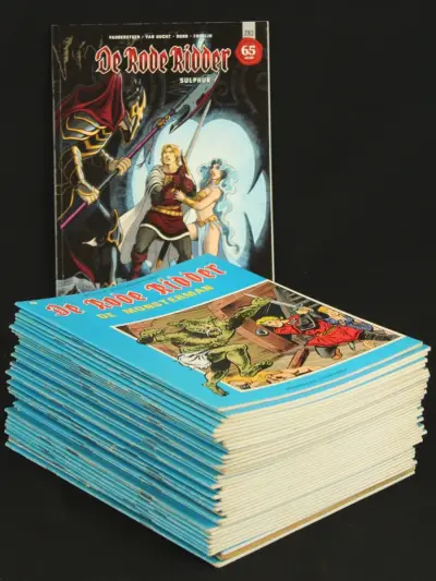 Collectie van 41 De Rode Ridder Stripboeken – Willy Vandersteen – Standaard Uitgeverij – kavel bij De Kringwinkel, Antwerpen