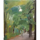 Harrie Kuyten – Praterallee Wiengesigneerd Harrie Kuyten rechtsonder en op verso met titelolieverf op doek69 x 55 cm.Herkomst:Kunsthandel Mark Smit – kavel bij Van Spengen