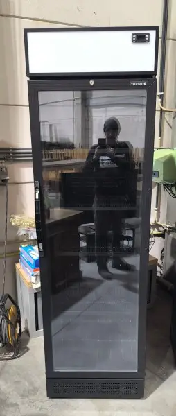 Een TEFCOLD-koelkast met glazen deur (59x60x197) – kavel bij Auctionline, Anderlecht