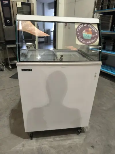 Een TEFCOLD-diepvriezer met glazen deuren en wieltjes (72x63x113) – kavel bij Auctionline, Anderlecht