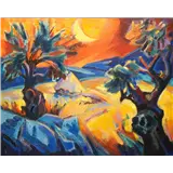 Freek van den Berg – Nacht in de Provenceongesigneerd getiteld verso op doekolieverf op doek80 x 100 cm – kavel bij Van Spengen