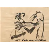 Marlene Dumas – 'Not for Children'gesigneerd en gedateerd in potlood M – kavel bij Van Spengen