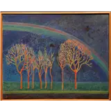 Dirk Breed – Landschap met regenbooggesigneerd Dirk Breed linksonderolieverf op doek40 x 50 cm.Herkomst: Kunsthandel Simonis & – kavel bij Van Spengen