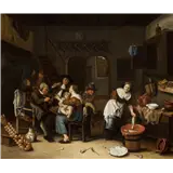 Hendrick de Valk – Boerenkeukengesigneerd H [..] Valk linksonderolieverf op doekverso oud label 1925.. Ce tableau...40 x 47 cm – kavel bij Van Spengen