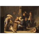 Benjamin Gerritsz Cuyp – Boerengezelschap in interieurolieverf op paneel33,5 x 46,5 cm – kavel bij Van Spengen
