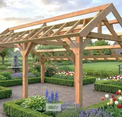 Kapschuur douglas afm 660x360x325cm BxDxH in cm – kavel bij Belga Veilingen, Lummen