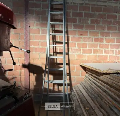 Alu ladder 2x 10 treden – kavel bij Belga Veilingen, Zonhoven