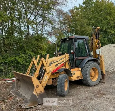 Case graaflaadcombinatie 580 Super LE – kavel bij Belga Veilingen