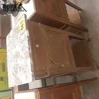 Nachtkastje met marmeren blad – kavel bij BOPA Auctions, Hooglede