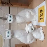 Porseleinen katten. 3 stuks – kavel bij BOPA Auctions, Hooglede